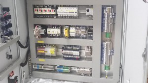 Electrical box with power supply, control, PLC controller and build-in PC