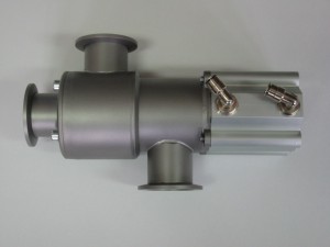 Custom designed double way valve, pneumatically operated